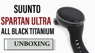 Suunto Spartan Ultra All Black Titanium Unboxing HD SS022655000 [upl. by Yates]