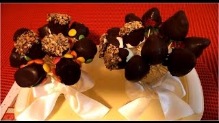 Paletas bombones de chocolates rellenos  skewers of chocolate [upl. by Riddle]