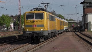 Züge in DillingenSaar 2 mit V60 V100 Spritzzug BR111 Messfahrt BR152 BR182 BR183 und mehr [upl. by Lavelle863]