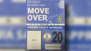 Virginia vehicle inspection stickers get makeover for 2019 [upl. by Nosbig]