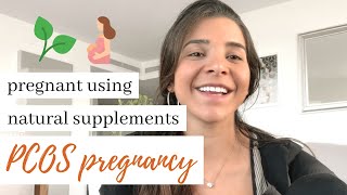 GETTING PREGNANT with PCOS NATURALLY  Natural supplements to get period [upl. by Asiek56]