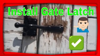 How to Install a Gate Latch [upl. by Anoval]