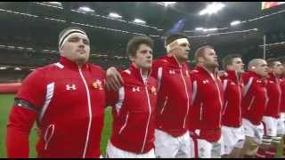 Welsh National Anthem just before Wales beat England 30  3Saturday 16th march 2013 [upl. by Erual908]