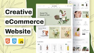 How to Build Creative eCommerce Website Using HTML CSS JavaScript [upl. by Yup]