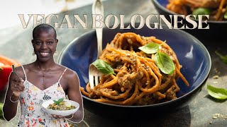 ROASTED VEGAN LENTIL BOLOGNESE  Vegan Recipes  Creative Phebe [upl. by Costello]