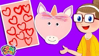 DIY Valentines Day Cards 💘Crafty Carol Crafts💘Crafts for Kids 💘 Cool School [upl. by Ocsinarf239]