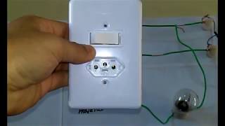 Como Instalar Tomada Simples com Interruptor de lampadaUse Fita isolante e cores fios diferentes [upl. by Nesahc436]