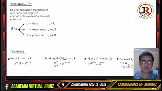 BECA 18  2024 REPASO EXAMEN NACIONAL DE BECAS CLASES GRATUITAS [upl. by Aseuqram]