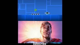 supercube geometrydash supermanmeme superman trending starman [upl. by Tnaryb]