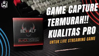 REVIEW GAME CAPTURE TERMURAH UNTUK LIVE STREAMING GAME DI TIKTOK  BEHALF BLACK MODUL 2023 [upl. by Auqenwahs]