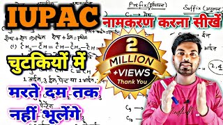 IUPAC नामकरण कैसे करें  How to find out iupac name  iupac namkaran kaise karte hai  By Monu sir [upl. by Ardnama]