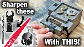 How to Sharpen Oscillating Multitool Blades with the Tigers Teeth Blade Sharpener [upl. by Llehsar]