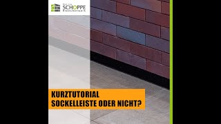 Klinkerriemchen und Sockelleiste  Kurztutorial [upl. by Serra]