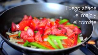 Cómo hacer fajitas vegetarianas  Recetas saludables [upl. by Reppep521]