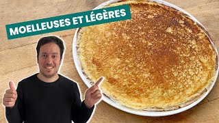 7 astuces pour des crêpes moelleuses et légères  Recette facile et rapide [upl. by Albina]