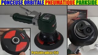 ponceuse excentrique parkside lidl air comprimé pneumatique orbitale random orbital air sander [upl. by Cleveland]