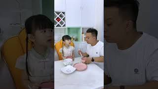 Xinxin Did Dad Really Cook A Big Meal For Mefunny fatherhoodlove comedy baby cute cutebaby [upl. by Goar]