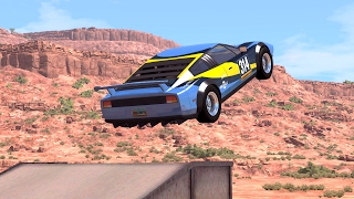 Epic High Speed Jumps 6 – BeamNG Drive [upl. by Gurolinick]