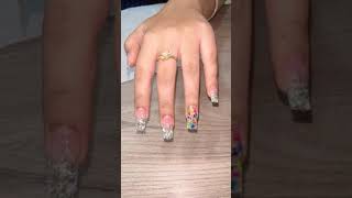 Fiberglass nails 💅 trending instagram punjabisongs explore vairal nails nailsextension [upl. by Ahcsas]