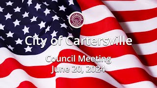 Cartersville City Council 6 20 24 [upl. by Cal]