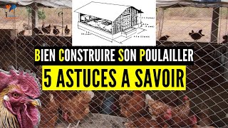 REUSSIR la CONSTRUCTION de son POULAILLER 5 facteurs déterminants élevage poulet en Afrique [upl. by Olrac483]