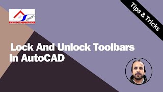 How to Lock and Unlock Toolbars in AutoCAD  KDS [upl. by Obara]