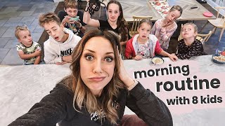 My Morning Routine with 8 KIDSnot what you think [upl. by Fronnia]