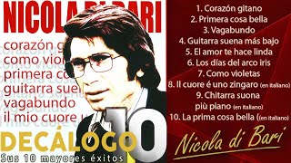 Nicola di Bari  Sus 10 Mayores Éxitos Colección quotDecálogoquot [upl. by Esinert]