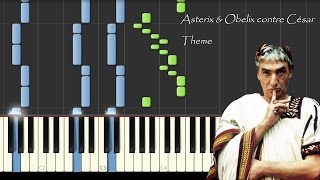 Astérix amp Obélix contre César  Theme  PianoTutorial [upl. by Abehsile]