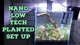 How To Set Up No CO2 Nano Planted Aquarium  Low Tech Planted Tank Tutorial  Planted Aquarium Guide [upl. by Inaniel289]