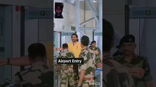 Grand Entry Of MS Dhoni In Airport🥰Best Status status video [upl. by Redmund]