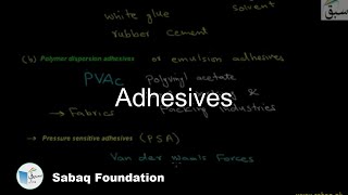 Adhesives Chemistry Lecture  Sabaqpk [upl. by Ophelie]