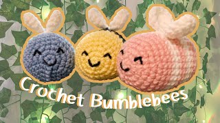 Crochet Cute Bumblebee Amigurumi Tutorial [upl. by Ellinnet753]