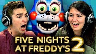 FIVE NIGHTS AT FREDDYS 2 Teens React Gaming [upl. by Honor]