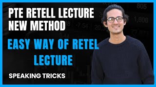 PTE SPEAKING EASY TRICKS  RETELL LECTURE TRICKS FOR 2024    retell lecture speaking [upl. by Alarice]