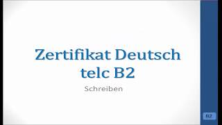 Prüfungsvorbereitung telc B2  Bewerbung PraktikumHospitation [upl. by Ezechiel]