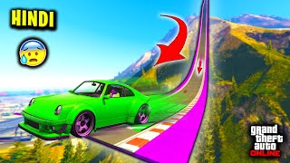 GTA 5  quotMEGA RAMPquot SUPER CAR Parkour Race  GTA 5 Hindi Funny Moments [upl. by Haelak]