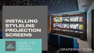 How To Install StyleLine Fixed Projection Screen by Draper Inc [upl. by Einafit193]