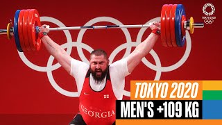 🏋️‍♂️ Mens 109 kg Weightlifting  Tokyo Replays [upl. by Chesna]