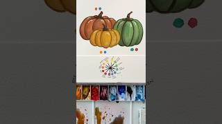 Complementary Colors can help bring the vibrancy down for those perfect fall colors watercolor art [upl. by Ubald]