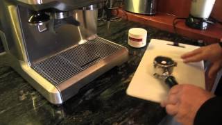 How to Clean the Breville Espresso Coffee Maker [upl. by Ayetal371]