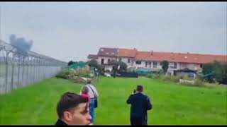 Incidente Frecce Tricolore spunta un nuovo video prima dello schianto [upl. by Norrie671]