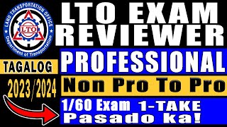 Professional Drivers License  LTO REVIEWER 2023  CDE Exam Reviewer  Drivers License Renewal [upl. by Lahtnero410]