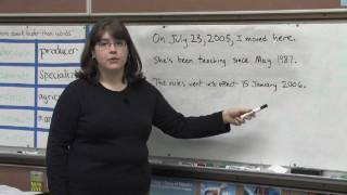 Grammar amp Punctuation  When to Use a Comma in Dates [upl. by Annoyt]