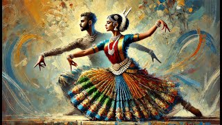 Expressionist Bharatnatyam Dance  Rhythmic Indian Classical Music amp Art [upl. by Etteniuq]