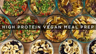 HighProtein VEGAN Meal Prep No Supplements Needed [upl. by Nylareg]