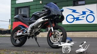 Electric motorcycle track test  Project Blue Smoke [upl. by Papke]