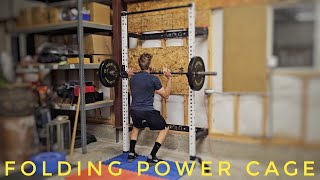 A Home Gym MUST HAVE  Folding Power Cage Squat Rack [upl. by Saire50]