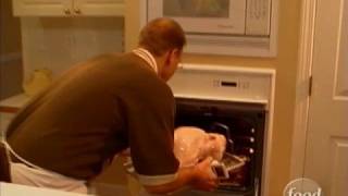 Cooking Perfect Turkey Pt 1  Food Network [upl. by Mohandis812]