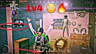 Unknown Op Did this 😳🔥unbelievable 1v4  Against Pakistani 🇵🇰 Conqueror Players🔥❤  UnknownOp YT🌿🤩 [upl. by Adirem]